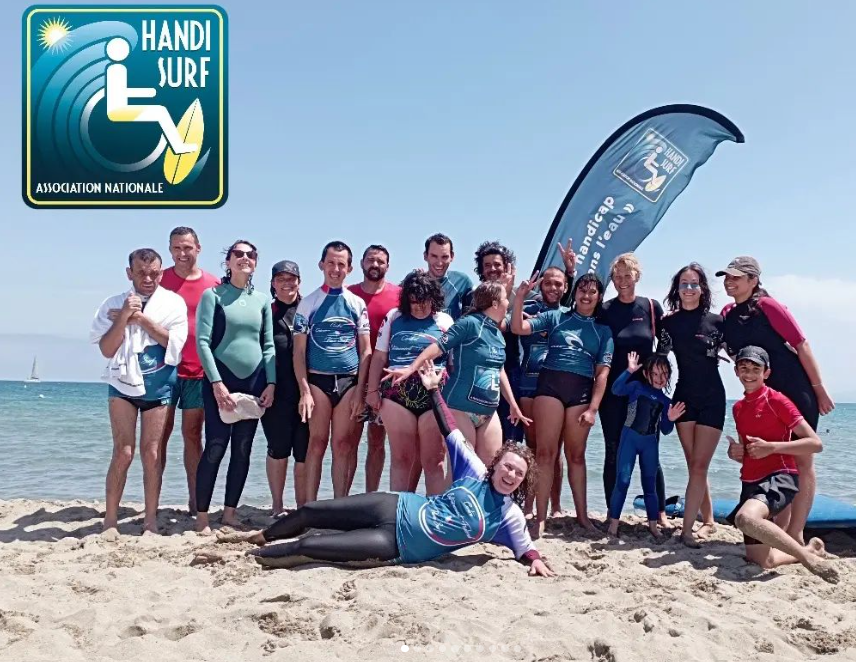 Briefing sur la plage avant la session surf - ABSC 66
