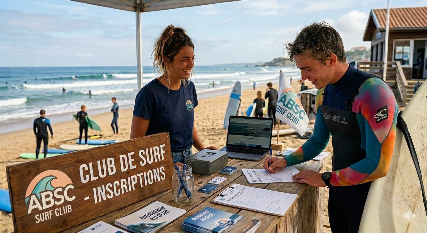 Coach et élève regardant les vagues - ABSC 66